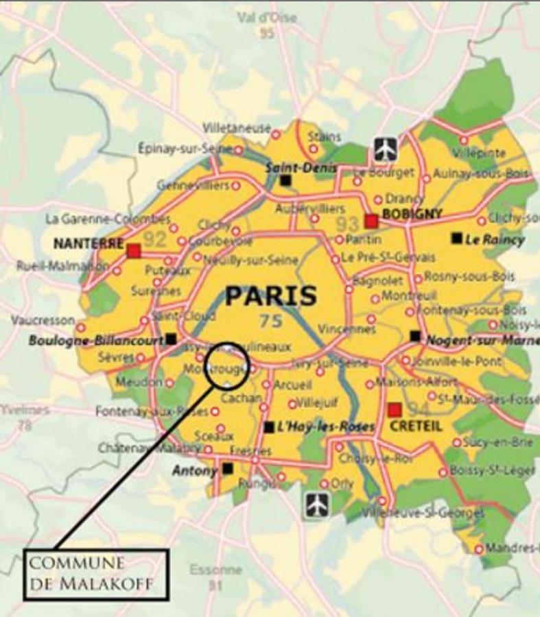 Charment Studio Proche Paris 15 Malakoff Eksteriør billede